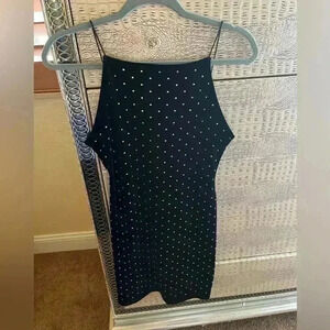 Adorable velvet black dress with sparkly sequins size Medium like new